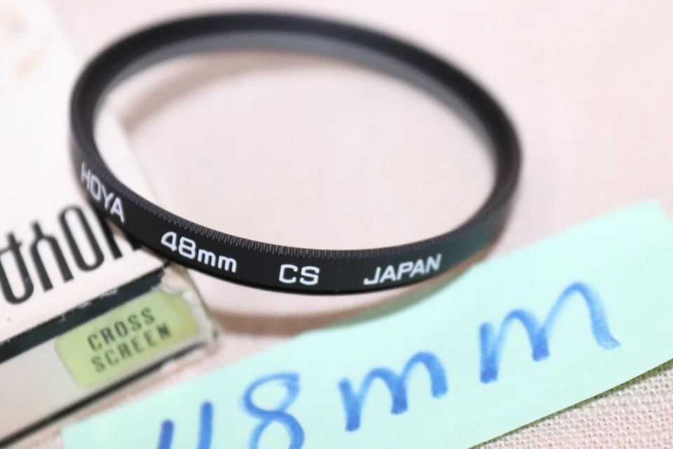 NEW Vtg HOYA 48mm CS CROSS SCREEN Filter Japan 48mm Cross Screen STAR Filter - Image 2 of 4