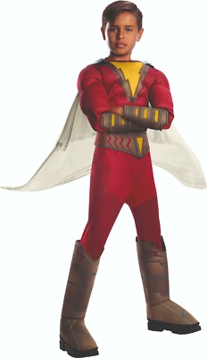 Rubies 3700706 - Shazam Deluxe - Child - Gr. S,M,L ca.  3-8 Jahre, Superheld 