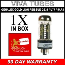 Brand New Genalex Reissue GZ34 5AR4 U77 Rectifier Vacuum Tube In Box
