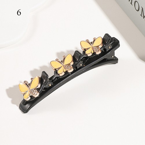 Sparkling Crystal Stone Braided Hair Clips, Double Bangs Hair Clips Braided ∆ - Picture 20 of 71
