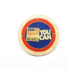 US Army National Guard You Can Pin Lapel Enamel Collectible