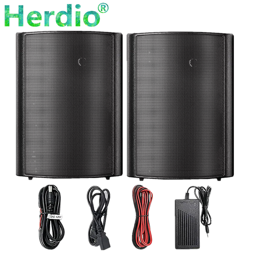 Herdio 2X400W Outdoor Bluetooth Speakers Wall Mounted Patio Speaker Waterproof