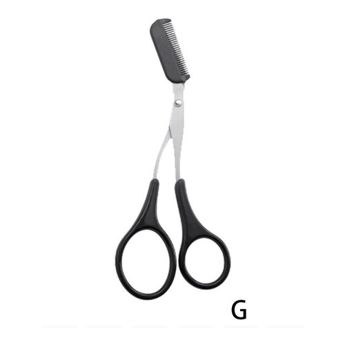 2024 Men Grooming Eyebrow Trimmer Scissors with Comb Shaper J6I4 - Picture 12 of 14