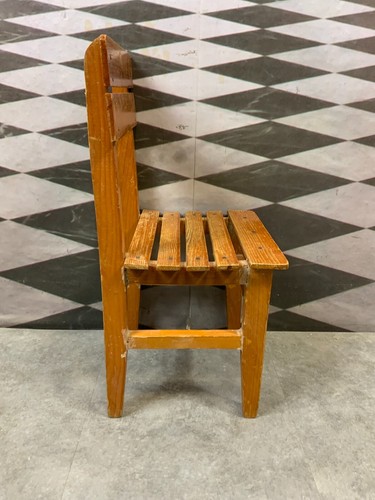 ANTIKER KINDERSTUHL PUPPENSTUHL STUHL AUS HOLZ - Bild 4 von 10