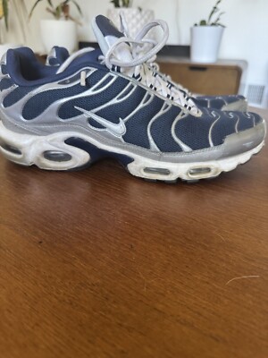 Nike Air Max Plus Tn Cowboys Midnight Navy Silver White Sz 11.5