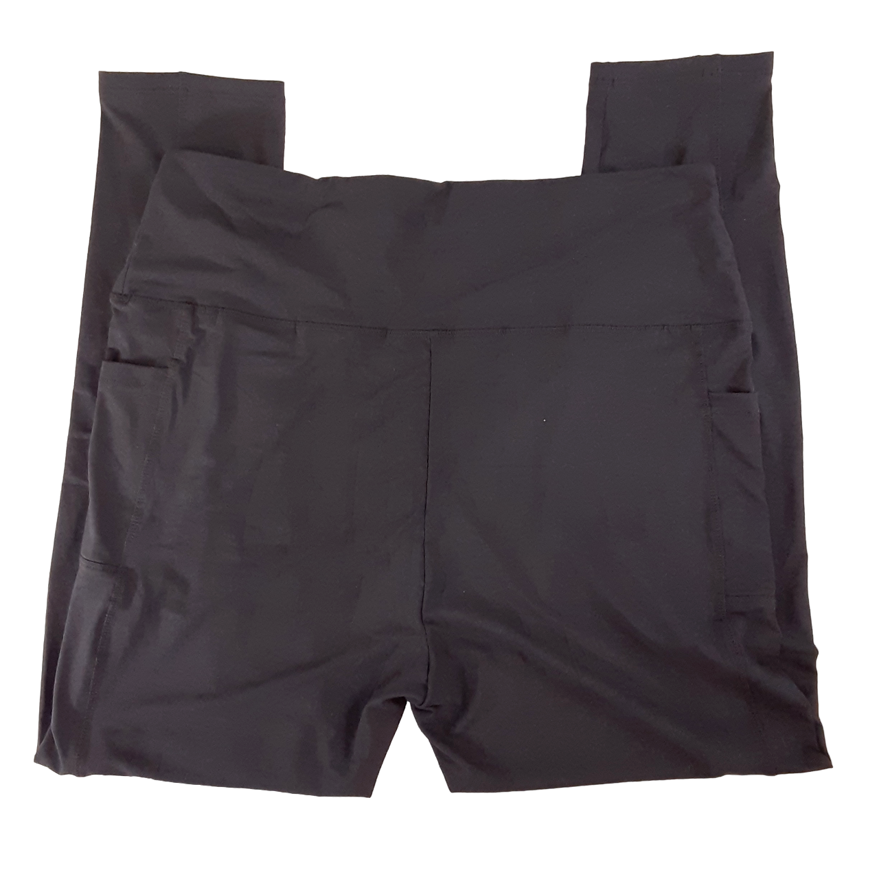Leggings Womens 4X Pants Black Stretch Side Pockets Casual Gym Workout-image