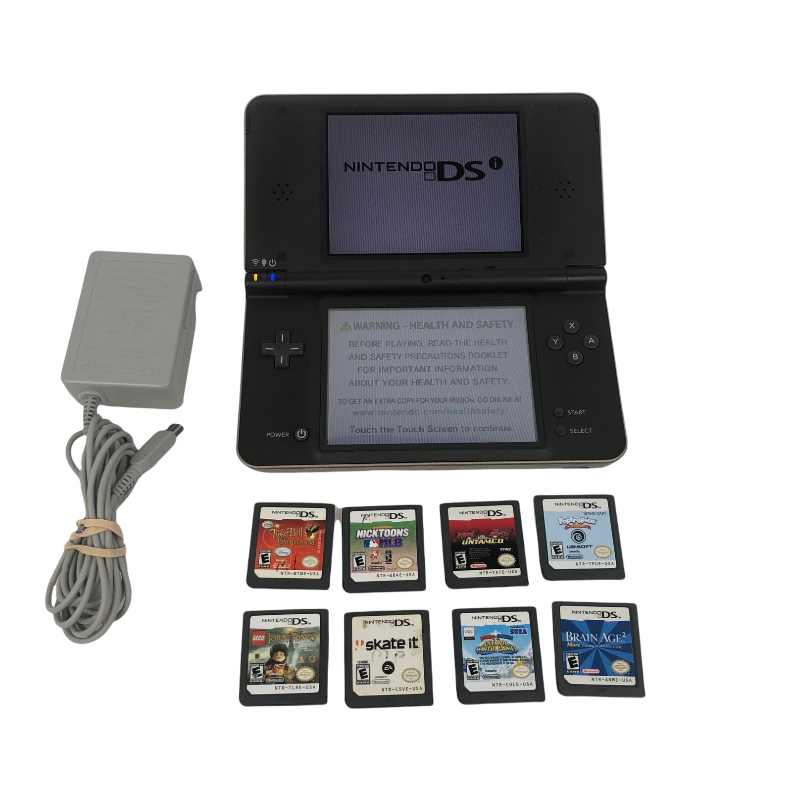 Nintendo DSi XL Black Handheld Bundle with 8 Games Lot Charger UTL-001  Tested | eBay