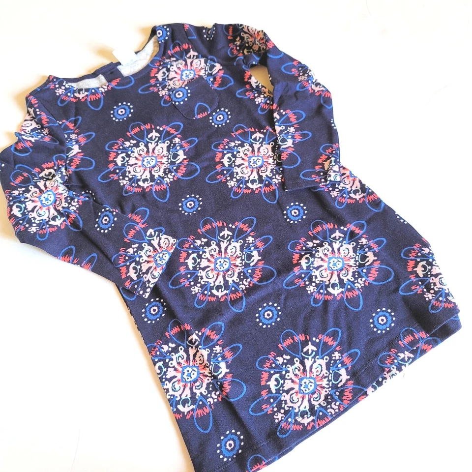 Vestido medallón de felpa francesa Mix n Match Gymboree para niñas talla 10-12 nuevo con etiquetas azul marino Foto 2 de 2