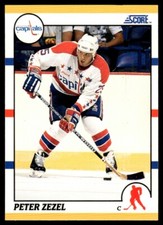 1990-91 Score Rookie & Traded PETER ZEZEL #6T Capitals FREE Ship!