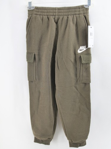 Nike Jogger SweatPants Green Boys cargo 86L092-F84 Kids Youth 7 LG