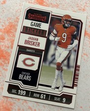 2023 Panini Contenders - Game Ticket #19 Jaquan Brisker Red Foil ~ Bears