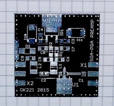 PCB for PGA-103+  Ultra Low Noise Figure preamplifier 50 MHZ - 4 GHZ 