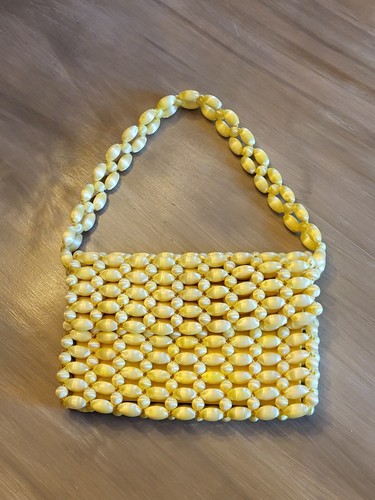 Walborg Made In Japan 1960s Satin Beaded Handbag