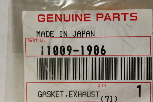 1977 KAWASAKI KZ900 (YB18) NOS OEM GASKET EXHAUST COPPER PIPE MUFFLER HEADER - Picture 2 of 2