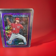 2024 Topps Base Set Series 2 card #621 Jake Irvin Purple Foil /799