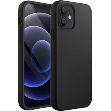 Silicone Case for iPhone 12/12 Pro 6.1-Inch, Silky-Soft Touch Full-Body Case