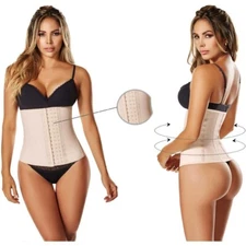 Faja Colombia 3 Hooks Powernet Waist Cincher for Women Original Ann Slim 1301