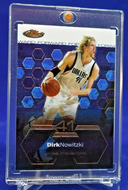 Dirk Nowitzki Topps Finest Blue Chrome SP Dallas Mavericks Future Hof!