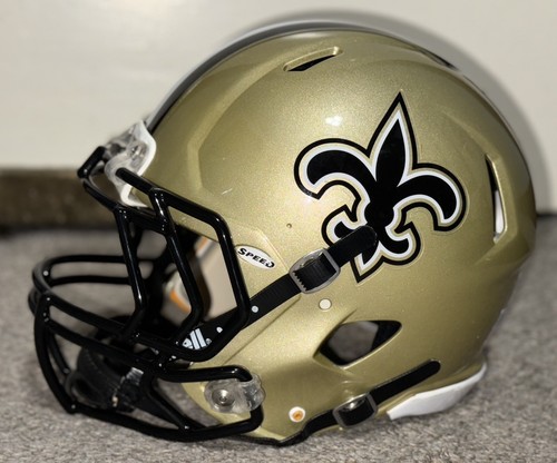 ⚜️New Orleans Saints - Riddell Speed Football Helmet - Picture 7 of 15
