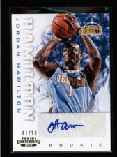 JORDAN HAMILTON 2012/13 CONTENDERS GOLD ROOKIE AUTOGRAPH AUTO #01/10 AK6116
