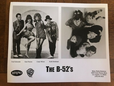 The B-52's  Music Group Rare 10x8 Press Photo - Rhino Records
