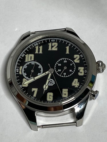 CAPTAIN Chronograph Slava 2MHZ - stainless steel case, dial, hands