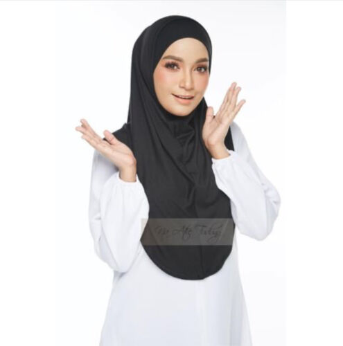 Syrian Instant Hijab & Underscarf Set One Piece Slip On Pinless Khimar Amira - Picture 2 of 13