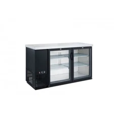 DUKERS DBB48-H2 50" GLASS DOOR BACK BAR REFRIGERATOR