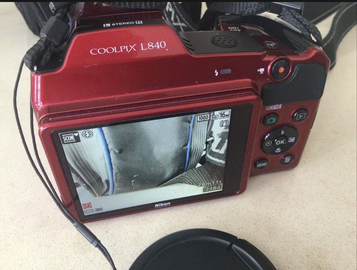 Nikon COOLPIX L840 レッド Nikon - Coolpix L840 16.0-Megapixel Digital Camera - Red