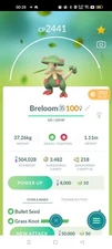 Pokémon Breloom Legacy ( Grass Knot ) GO