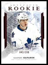 2016-17 Upper Deck Artifacts #163 Kasperi Kapanen Ruby #/299