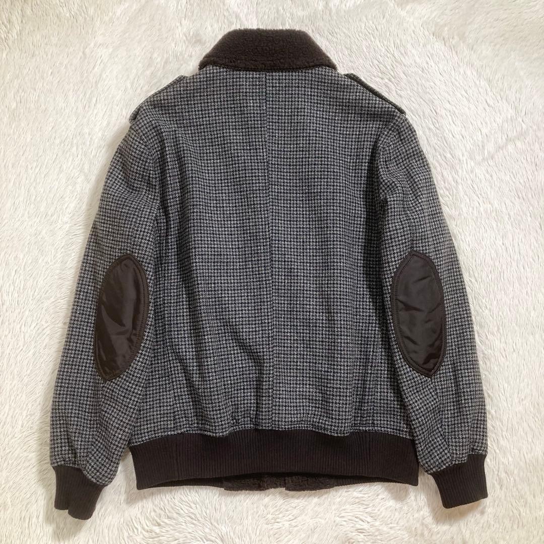 BURBERRY Jacket Boa Houndstooth Pattern Padding - image 3