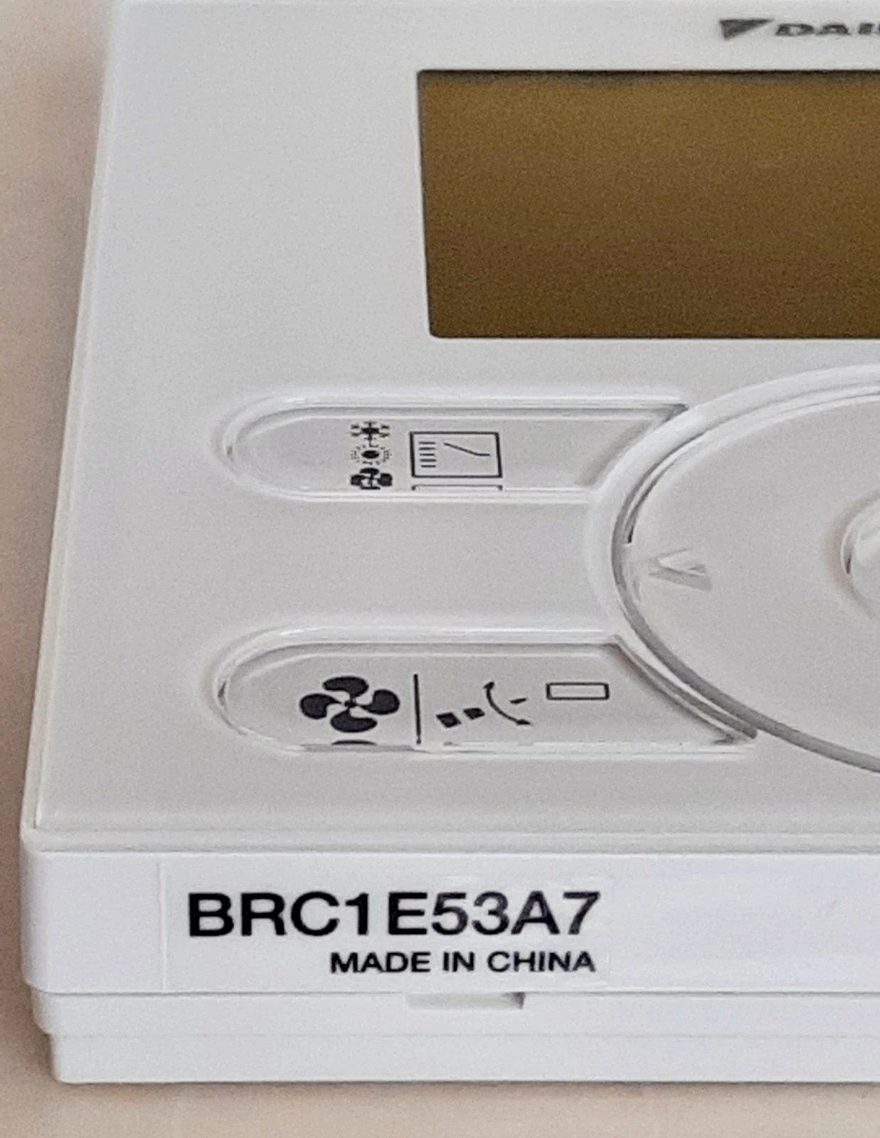 LITTLE USED Daikin BRC1E53A7 Hard Wired Digital Thermostatic Controller