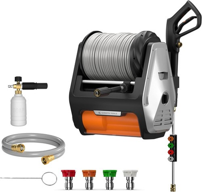 #ad #ad Giraffe Tools Max 3700PSI Electric Power Pressure Washer 100FT Hose Wall Mounted $594.99