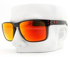 Oakley Holbrook XL Sunglasses Shiny Black Prizm Ruby Polarized OO9417-0859 Pouch