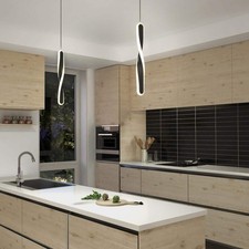 Artika Finley 13-Watt 1 Light Black Modern 5 CCT Integrated LED Mini Pendant