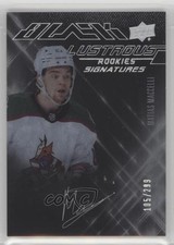 2022 SPx UD Black Lustrous Rookie Signatures Tier 1 Matias Maccelli Auto 11gm