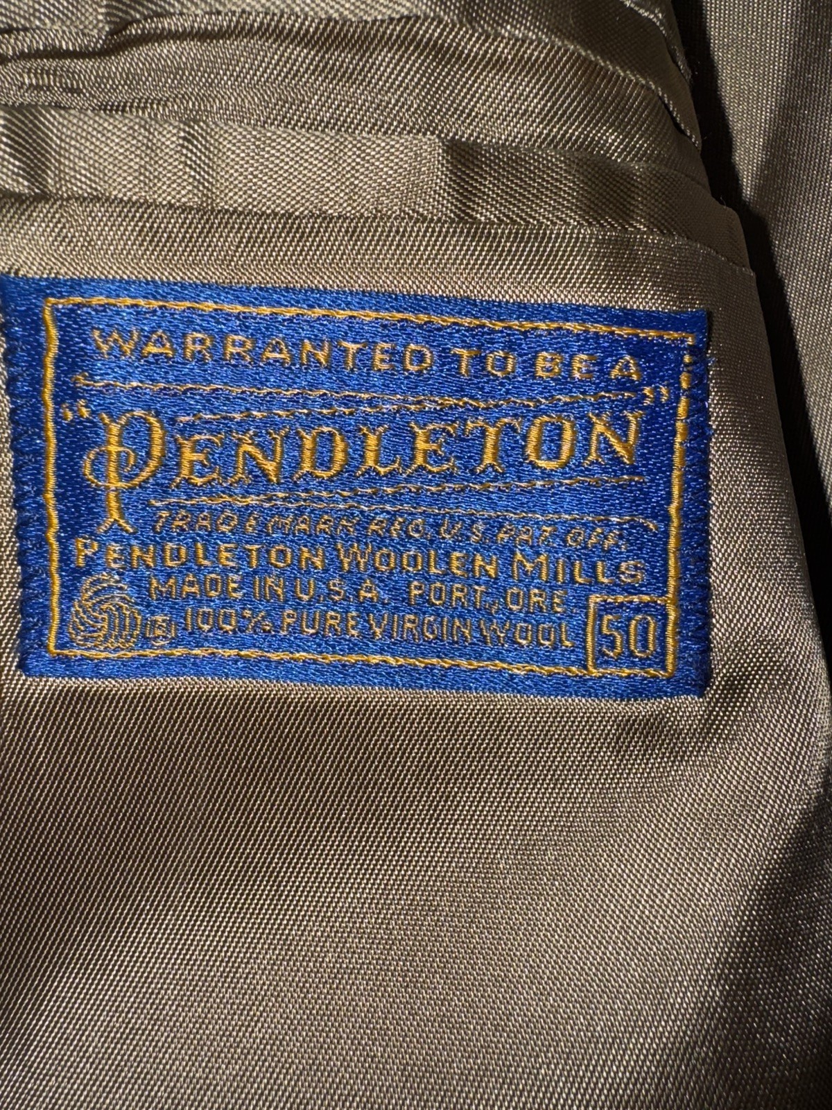 Pendleton Blazer Men's 50  gray Multi Herringbone… - image 5