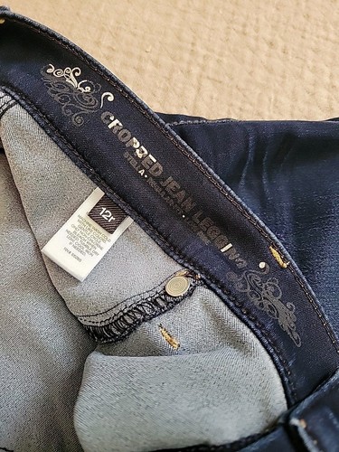 Express Damen Cropped Jeans Legging Dark Wash Gr. 12 R Stretch leicht - Bild 4 von 8