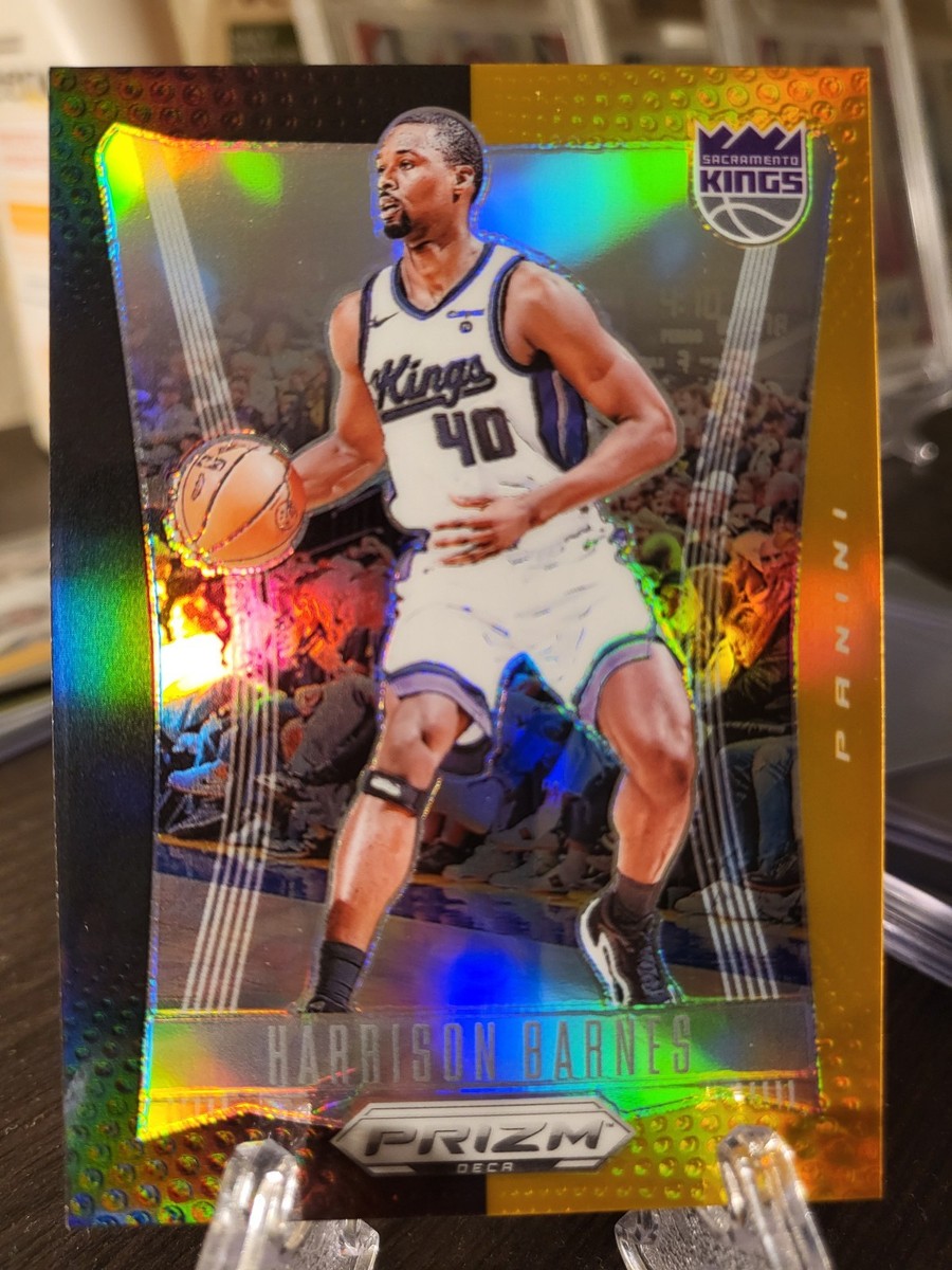 2023-24 Panini Prizm Deca #/5 Harrison Barnes Black & Gold
