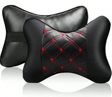 2pcs Breathable Car Neck Pillows – Adjustable Headrest Support for Driving - NEW