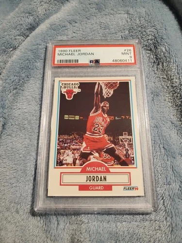 Michael Jordan 1990 Fleer PSA 9 #26 MINT Chicago Bulls HOF GOAT 48060411