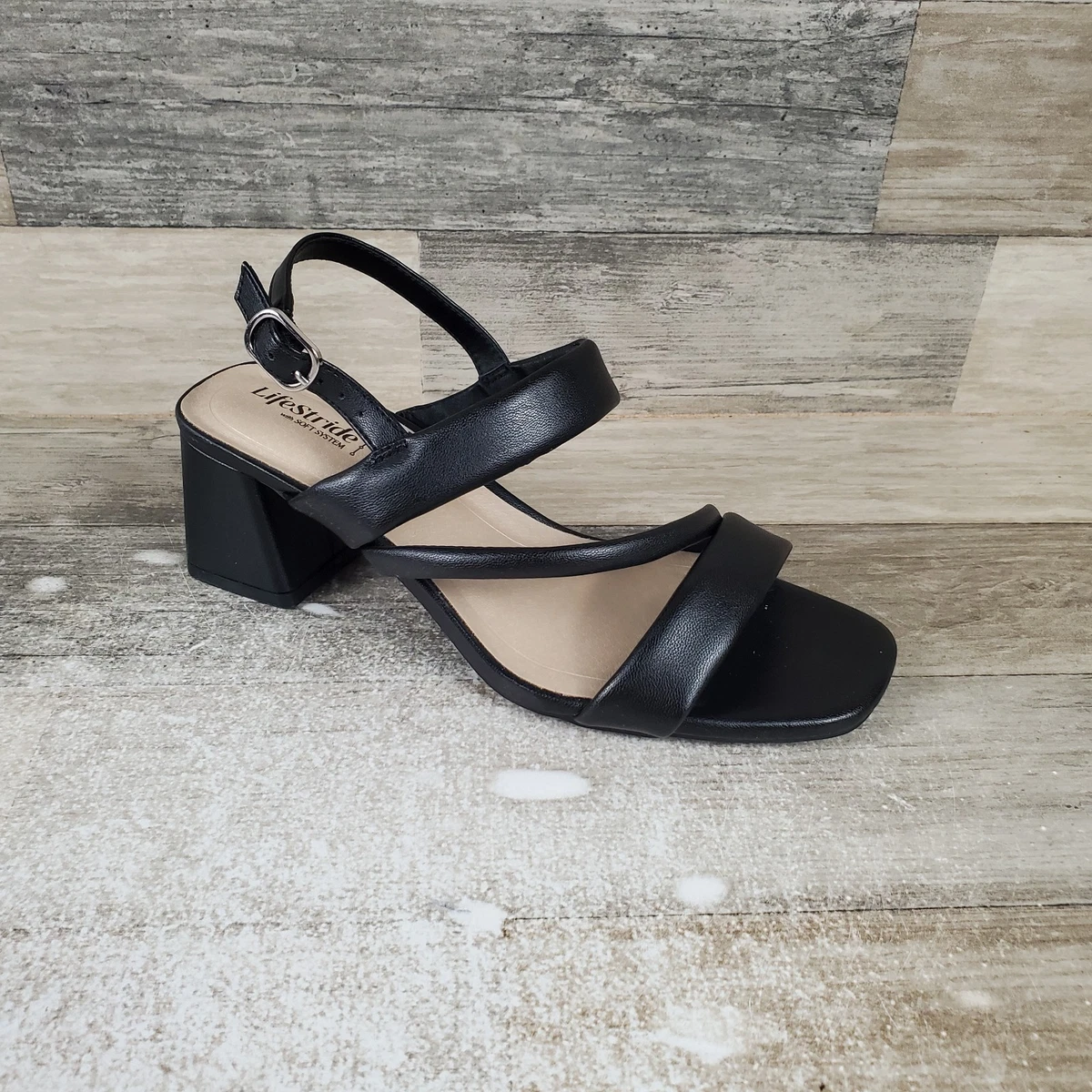 LifeStride Sandali Con Zeppa Darby Slingback: Comfort E Stile In Nero, Numero 36.5 - 2