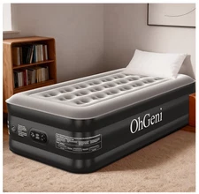Twin Air Mattress 20 Inch with Built In Pump Inflatable Air Bed 300lb