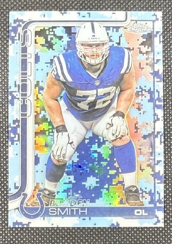 2025 Topps Chrome Football Team Camo Variation Braden Smith #134
