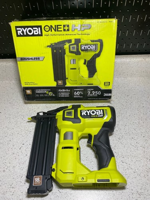 #ad #ad Ryobi ONE HP 18V AirStrike 18 Gauge Brad Nailer Brushless P322 $89.99