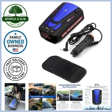Radar Detector Car 360° Voice Alerts Highway City Modes False Filter
