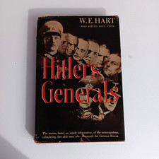 W. E. Hart Hitler&rsquo;s Generals WWII Militaria 1944 1st Ed. 1st Printing w/ DJ