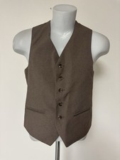 Levi's Panatela Vintage Men  s Lined Vest Adjustable Fits M Measurements Pics