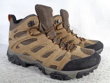 Merrell Moab 2 Earth Mid Waterproof Hiking Trail Boot Mens 11 J88623 Brown Suede